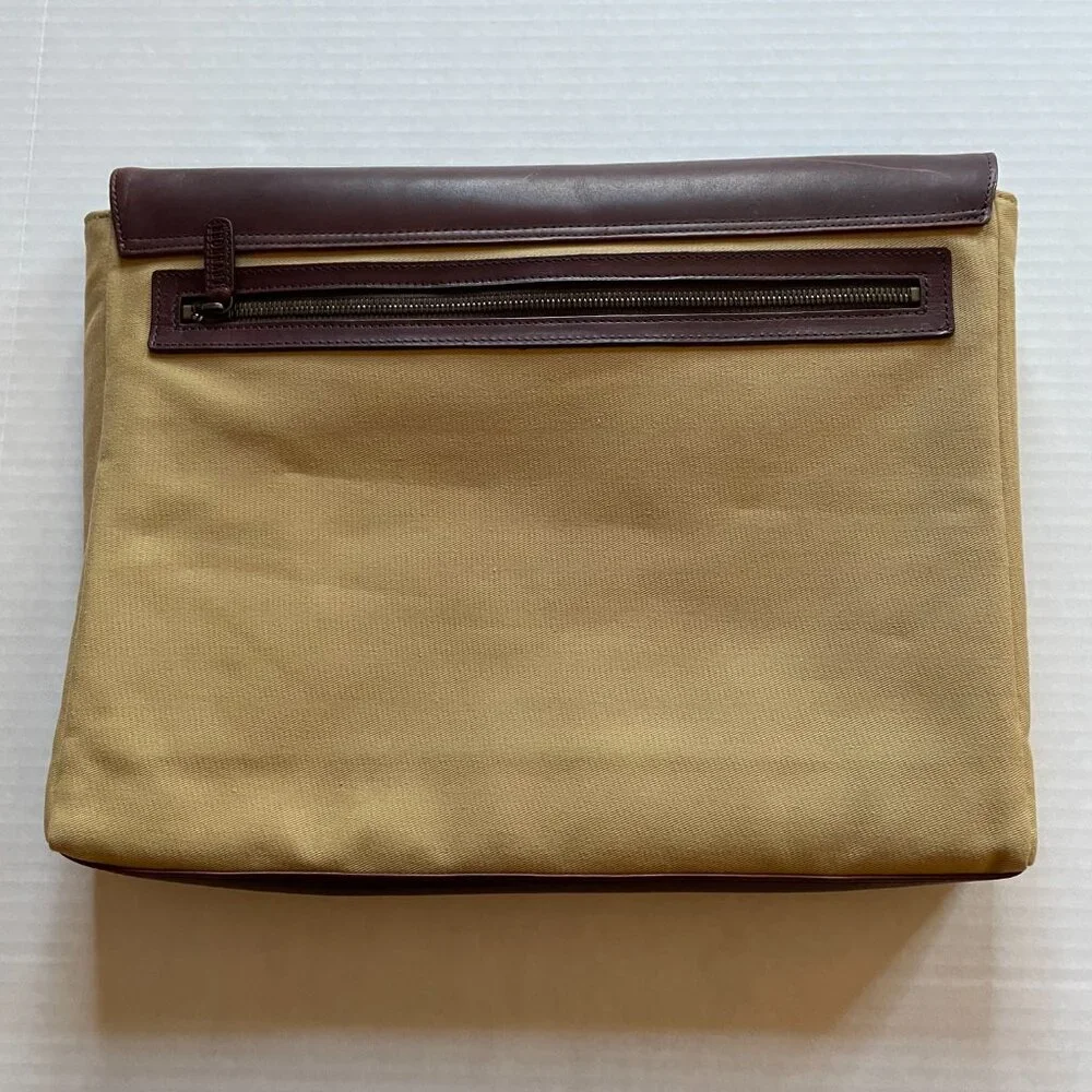 NWOT Levenger Vintage Canvas & Leather 15